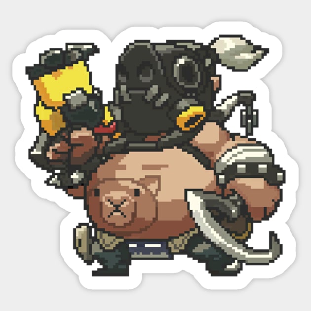 Roadhog Pixel Sticker by Genessis